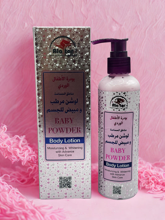 Lotion corporelle au talc pour bébé