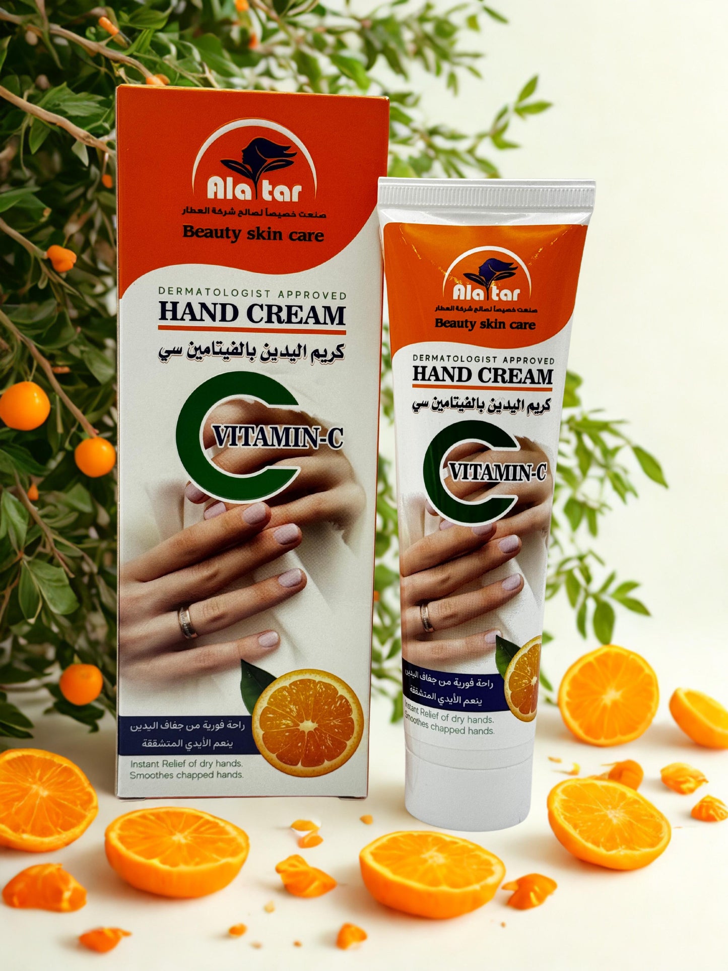 Crème pour les mains à la vitamine C