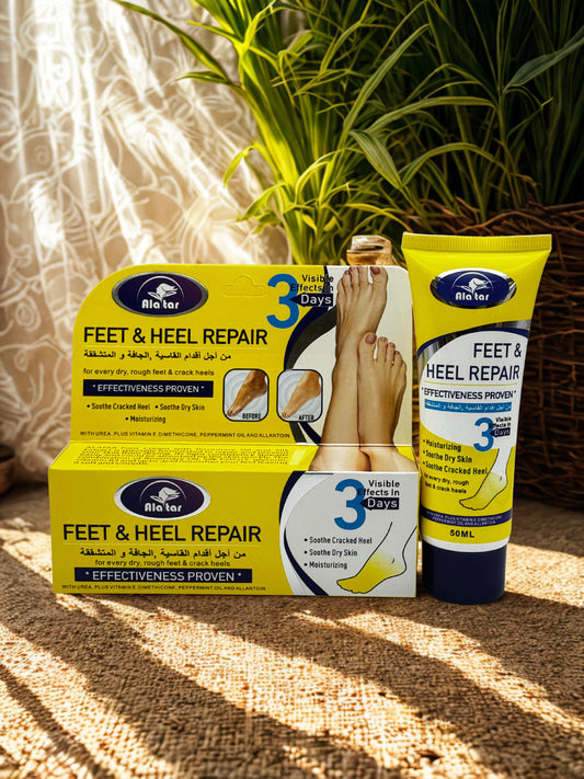 Crème Attar pour réparer les pieds et les talons crevassés