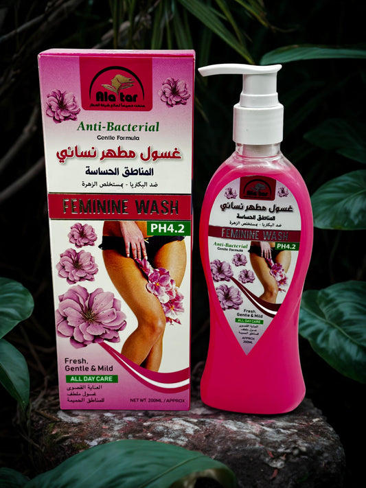 Gel nettoyant antiseptique féminin