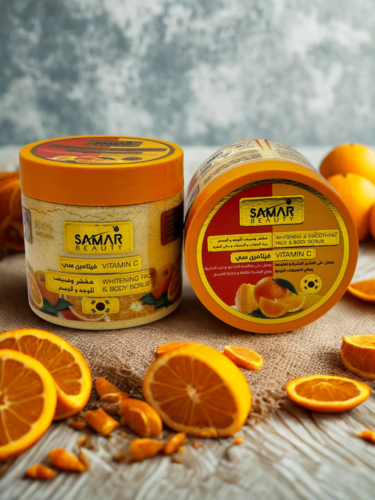 Gommage et blanchiment du visage et du corps à la vitamine C