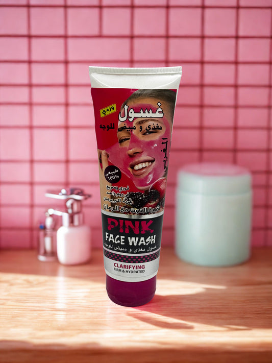 Lavage à la framboise rose et à la grenade