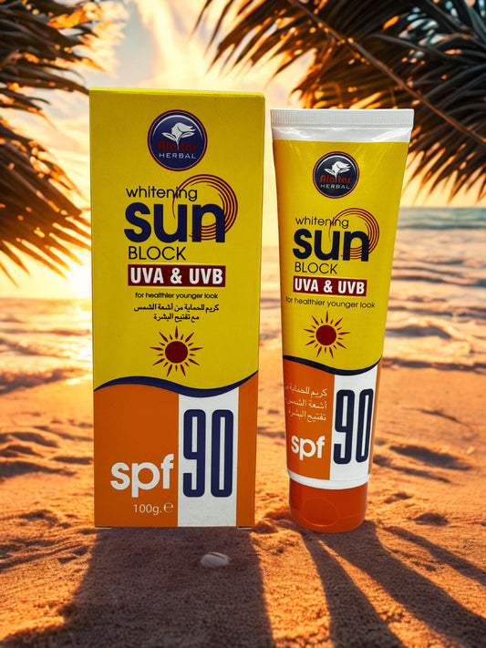 Crème solaire à base de plantes - FPS 90 (100 g)