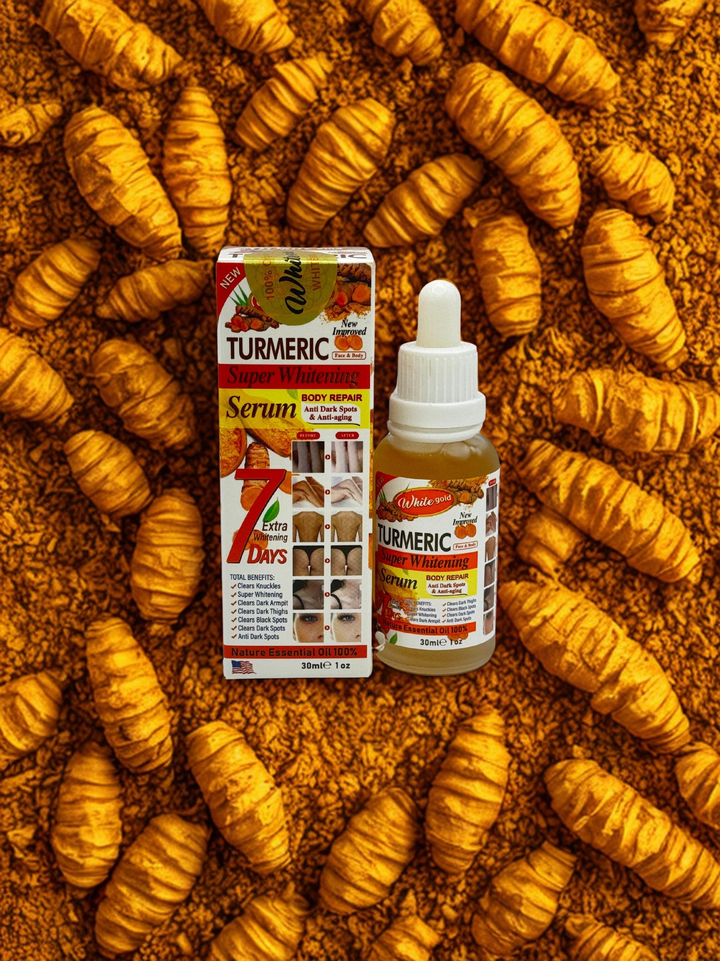 Sérum blanchissant au curcuma