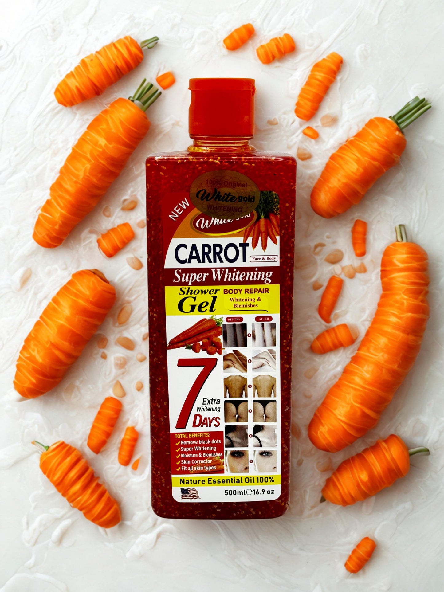 Carrot shower gel