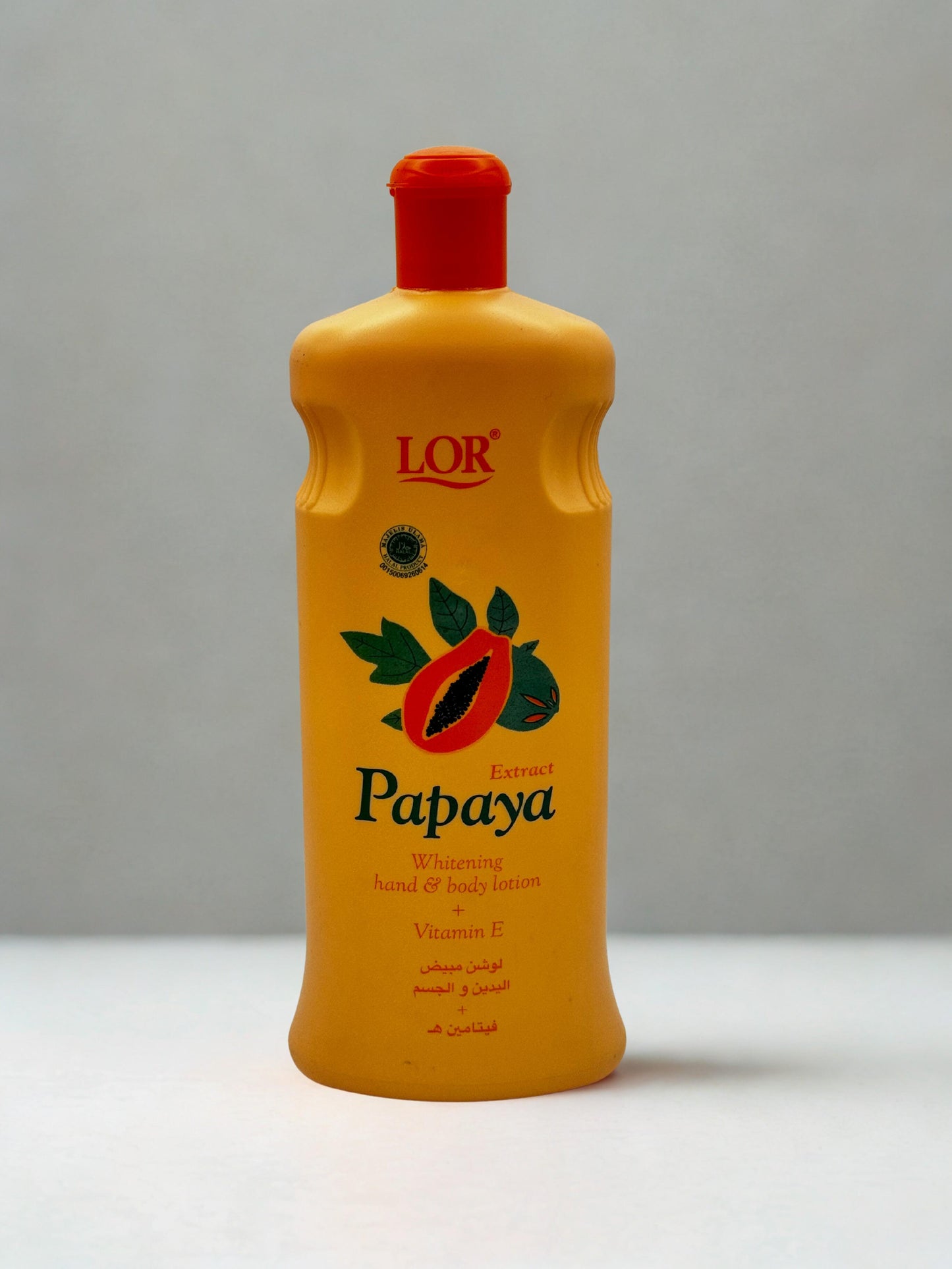 Lotion éclaircissante pour le corps et les mains LOR à l'extrait de papaye