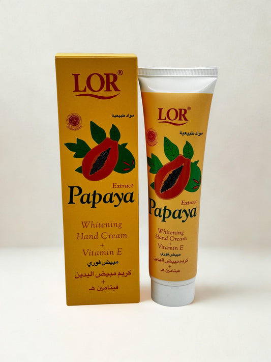Crème pour les mains blanchissante à la papaye LOR