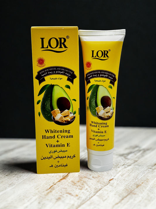 Crème pour les mains blanchissante à l'avocat LOR