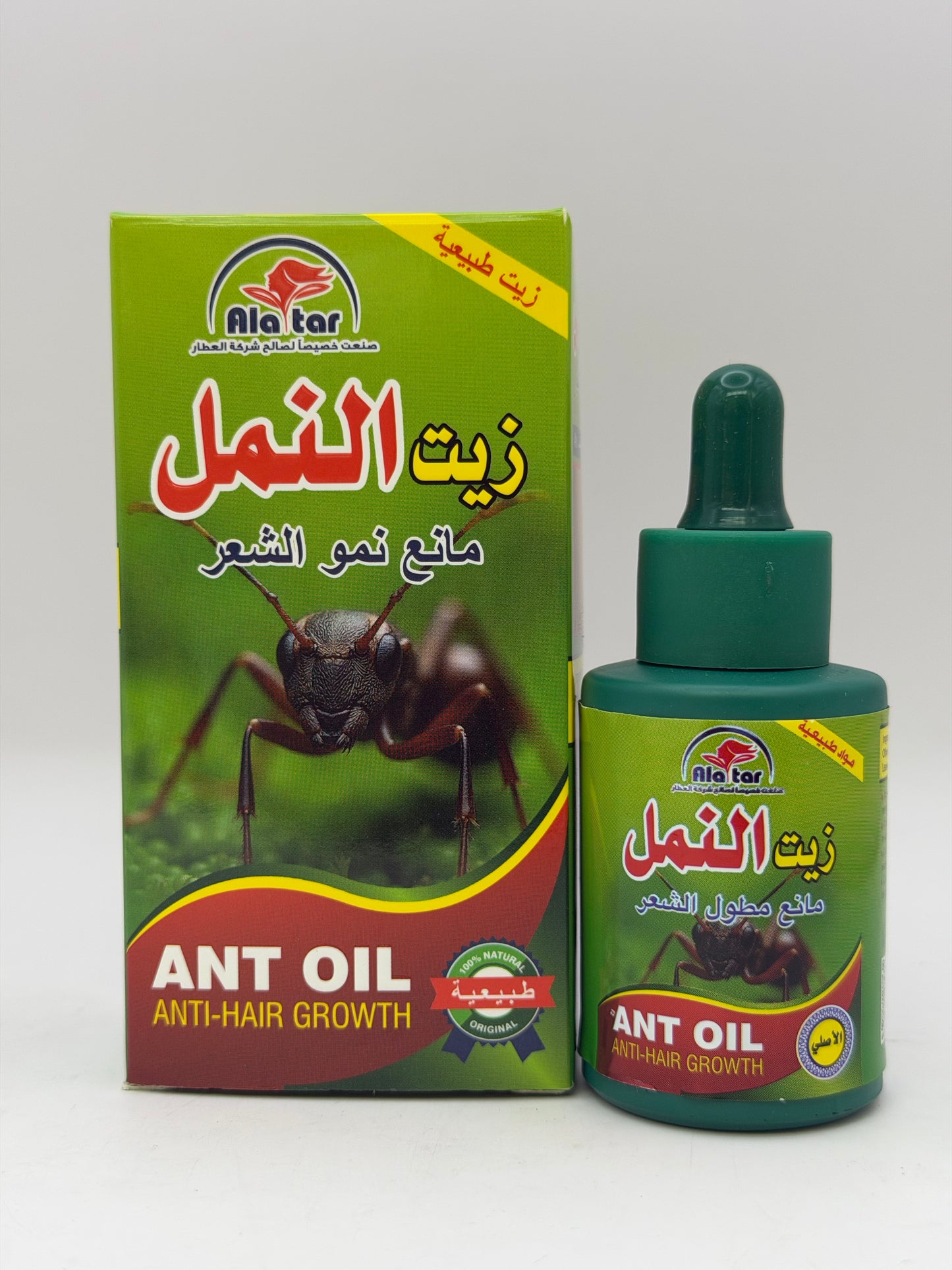 Ant oil to slow hair growth